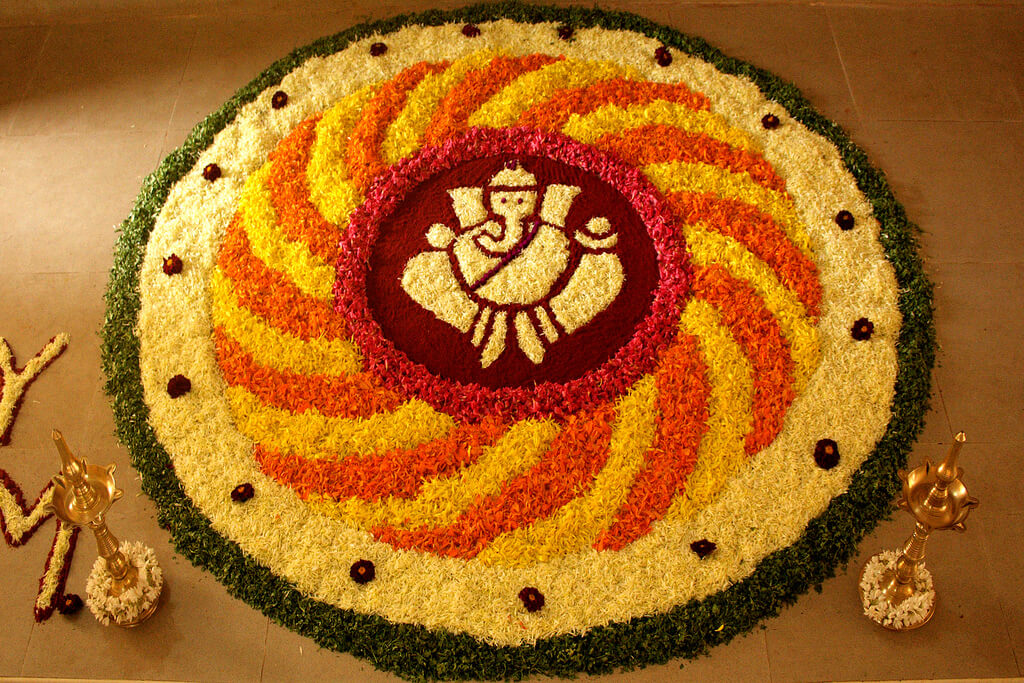 Floral Carpets in Onam Kerala