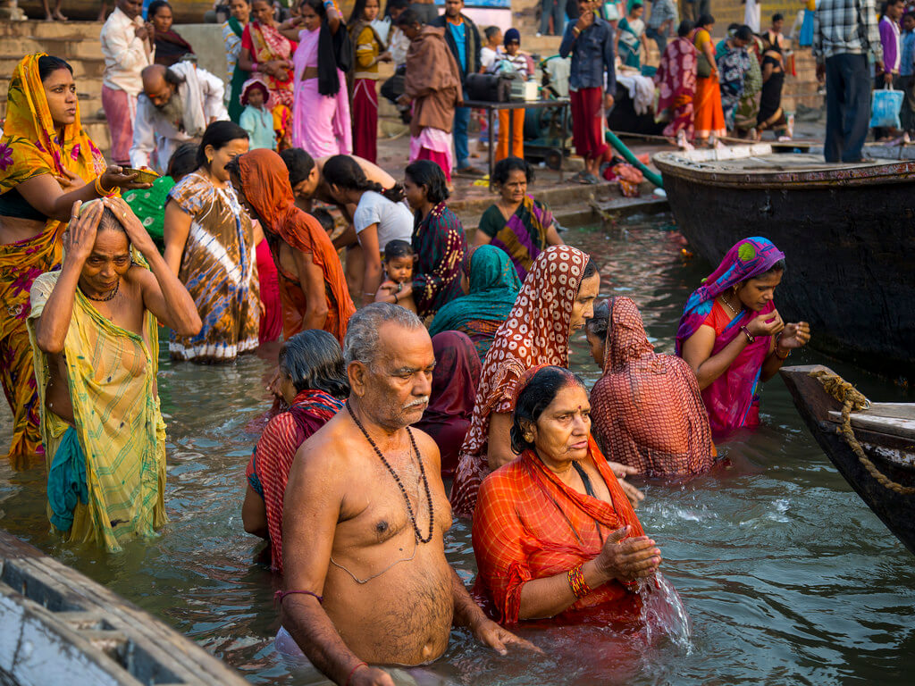 Varanasi River Bathing