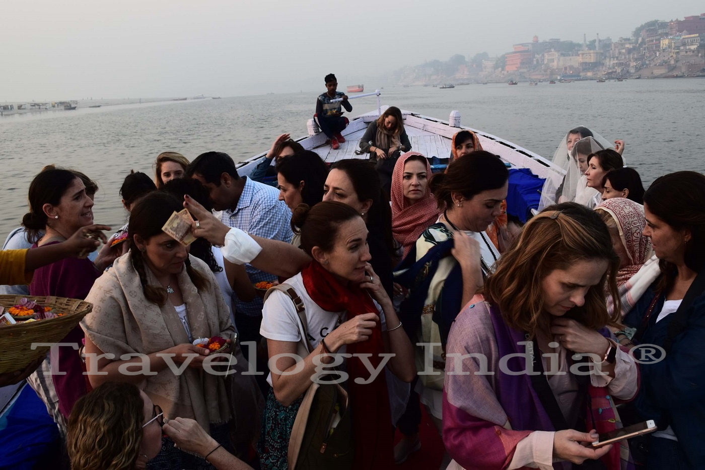 Boating in Varanasi with Travelogy India