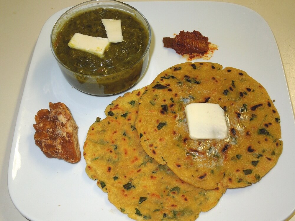 Makke ki Roti with Saag Punjab