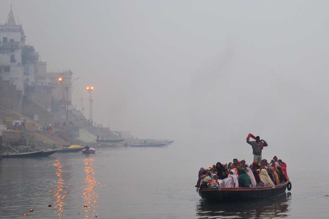 Boating Varanasi at Winter Morning