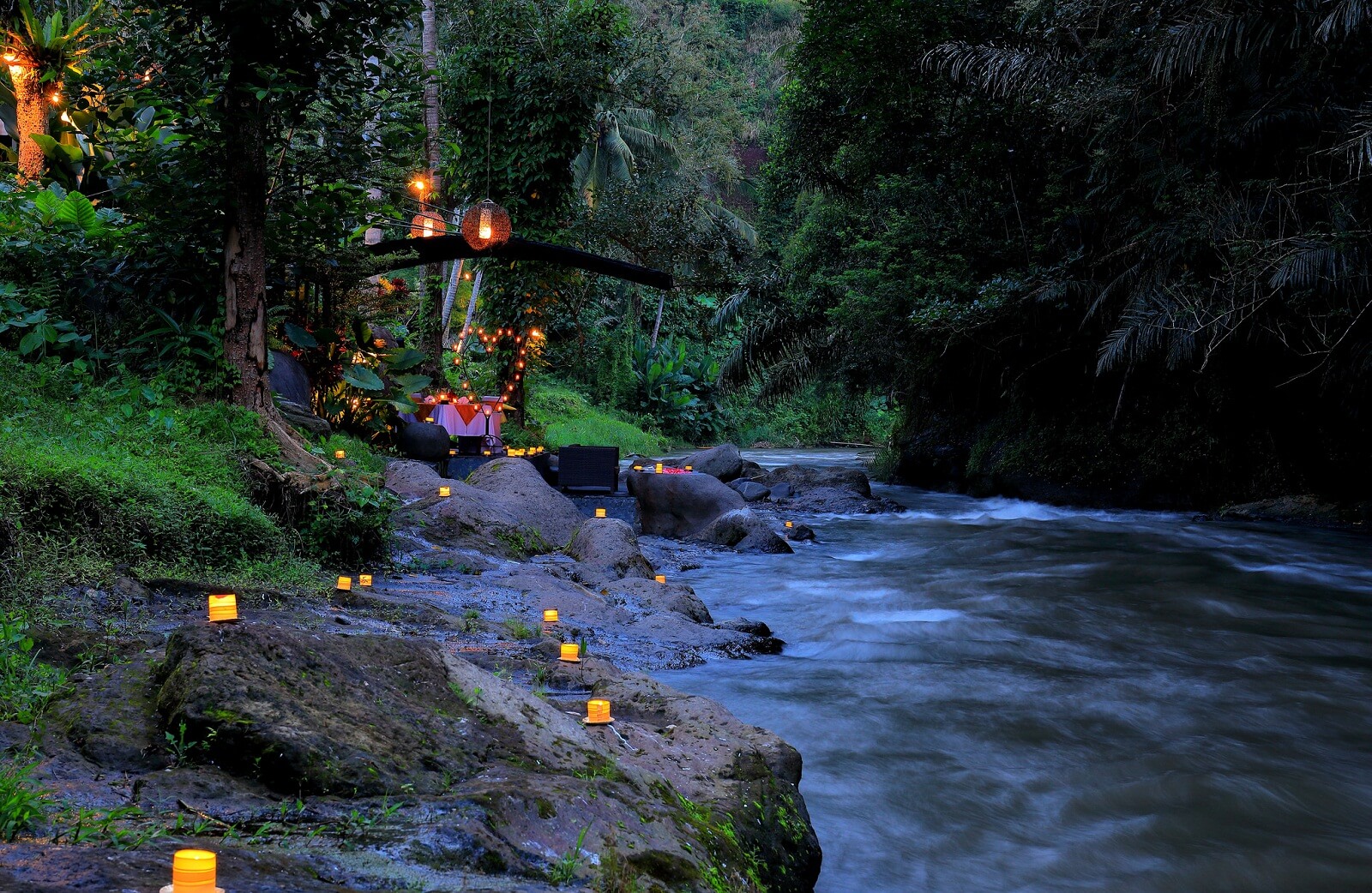 Dinner Near Ayung River in Bali