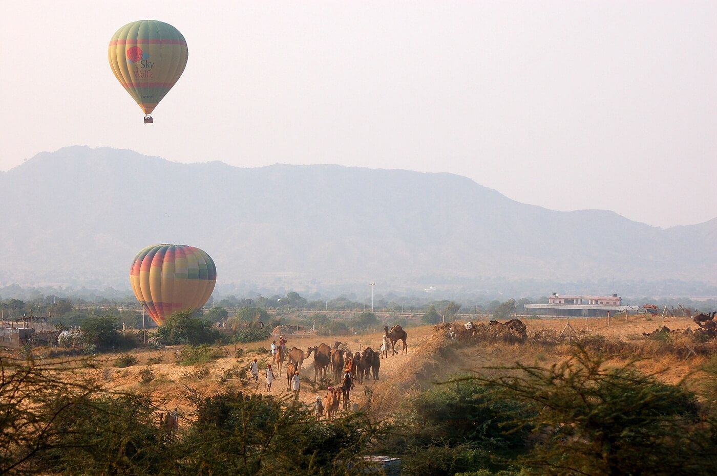 Hot Balloon Air Ride at Pushkar Fair