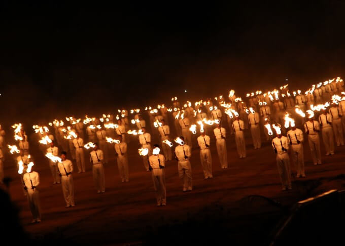 Torchlight Parade at Vijayadashmi