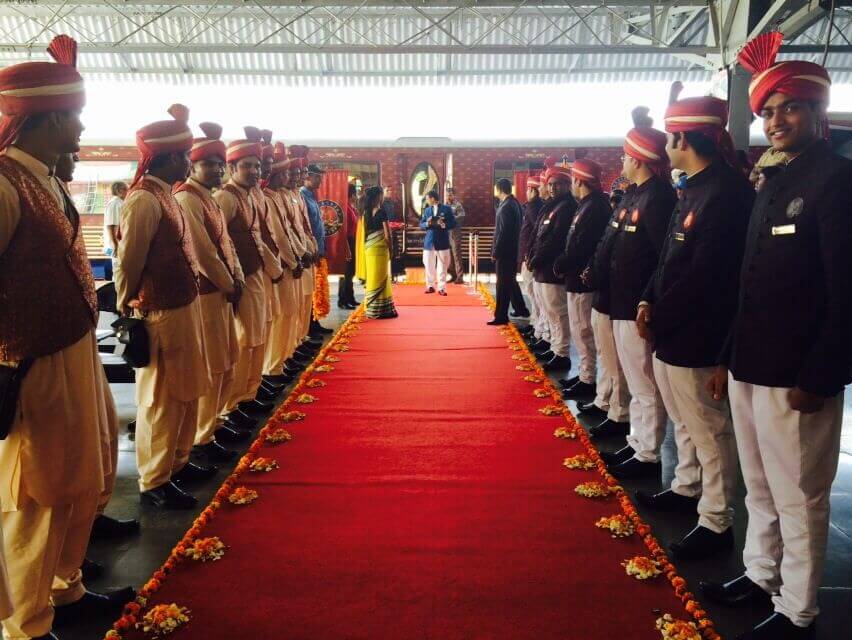 Maharajas' Express Welcome Ceremony