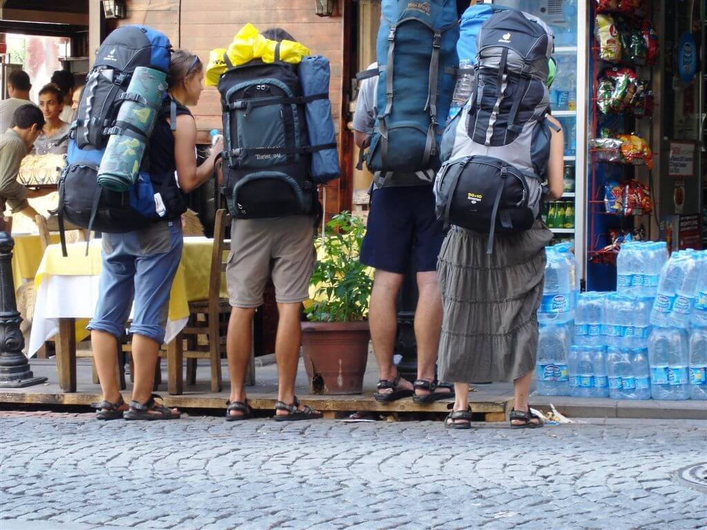 Backpackers in Goa