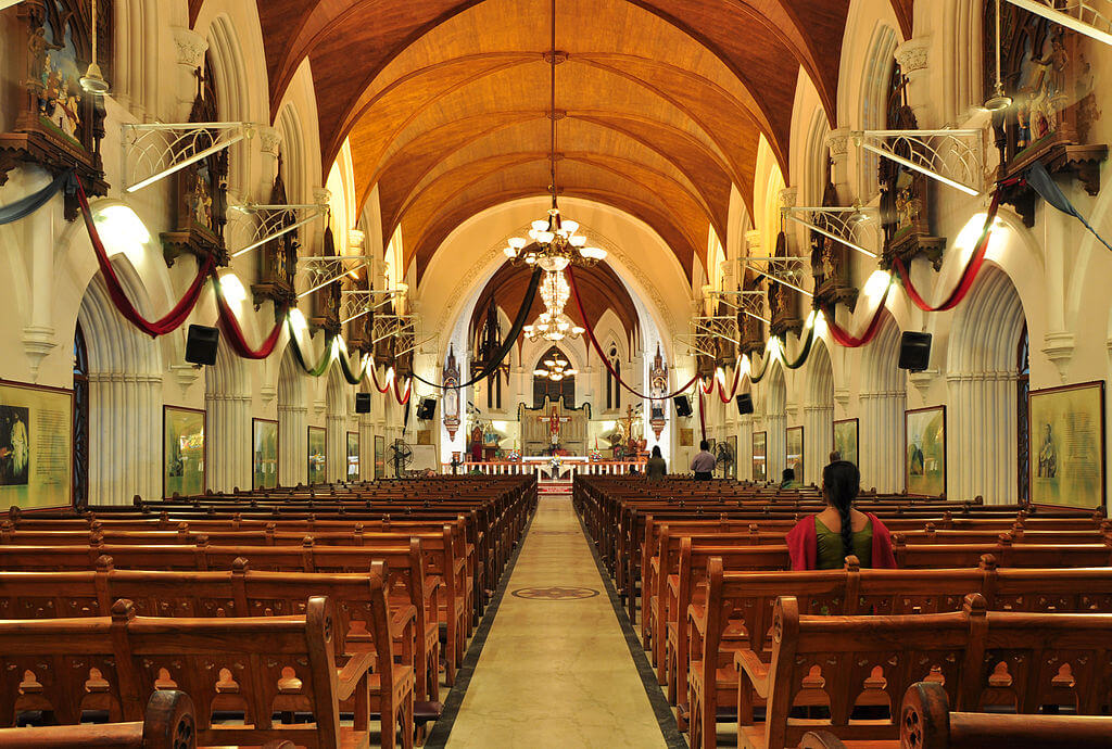 Interior of San Thomas Basilica, Chennai