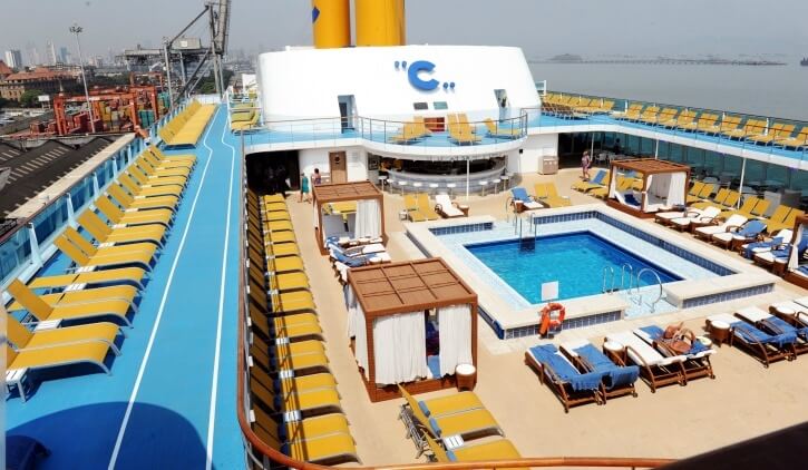 Swimming Pool  at Costa Cruise