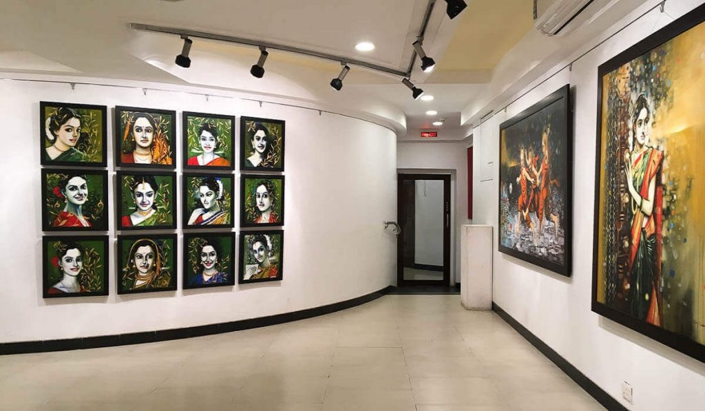 Inside Jehangir Art Gallery, Mumbai